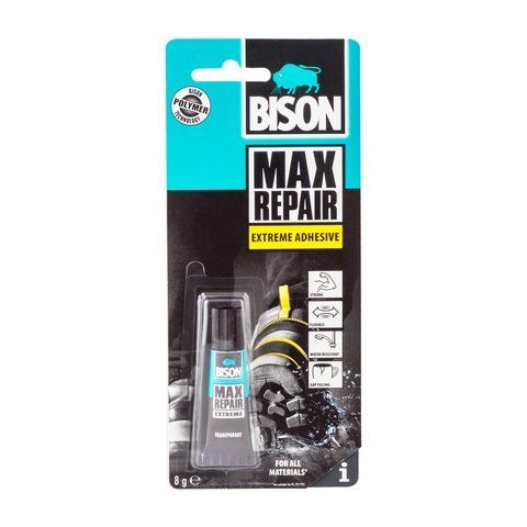Клей екстрасильний для всіх видів ремонтних робіт Bison MAX REPAIR 8 г 6311112 фото