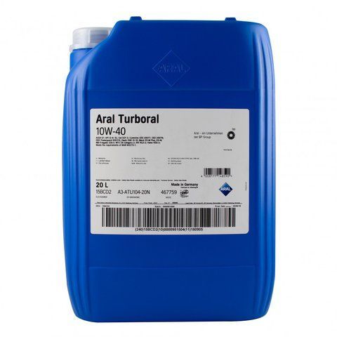 Aral Turboral 10W-40 моторна олива напівсинтетична 20 л 15BCD2 фото