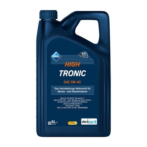 Моторна олива Aral HighTronic 5W-40 синтетична 5 л 20635 фото