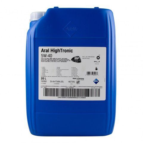 Моторна олива Aral HighTronic 5W-40 синтетична 20 л 20633 фото
